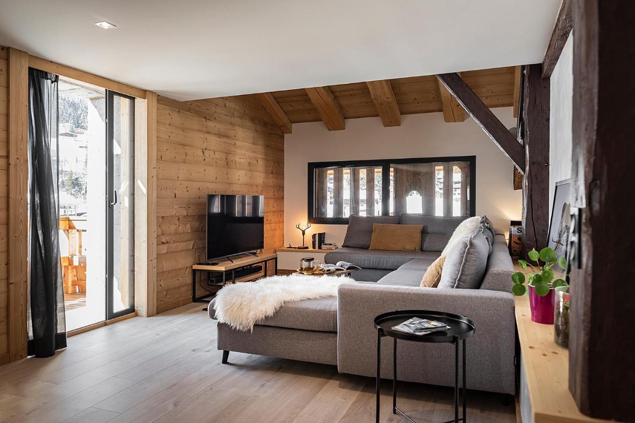 Spacieux Duplex Avec Vue La Clusaz Kültér fotó